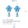 北京仓｜Gripoix Paris-Tropical Flower-蓝色 耳环［法国设计师］ 商品缩略图6