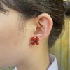 北京仓｜Gripoix Paris-Poppy Flower-小号 虞美人 耳环［法国设计师］ 商品缩略图1
