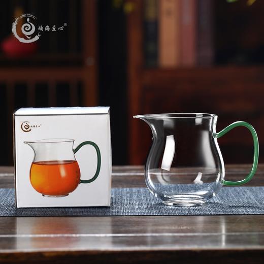 璃匠-耐热玻璃玲珑公杯(琥珀色)鱼之吻公道杯260ml 商品图4