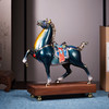 E-N-H0430 诺诗曼 彩铜马到成功摆件 珐琅彩马到成功金属马工艺品摆件客厅 商品缩略图1