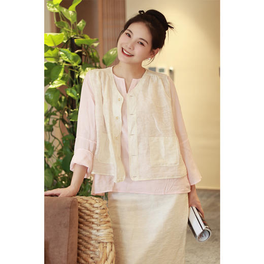 【抖音专属】马甲（23704331-凝脂） 商品图1