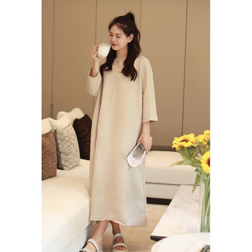 【抖音专属】连衣裙（23707298B-藕丝秋半） 商品图0