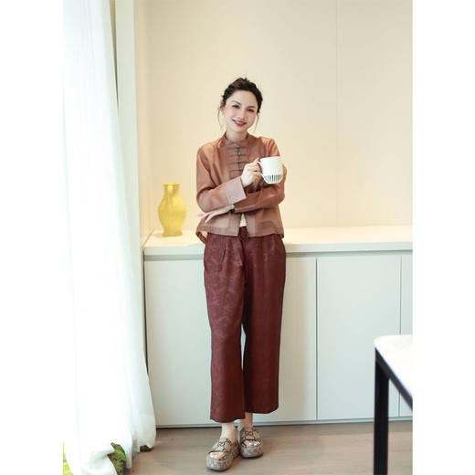 【抖音专属】直筒裤（23709349椒褐） 商品图3