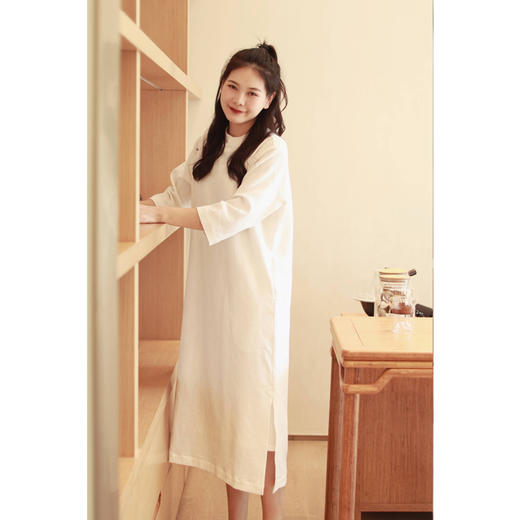 【抖音专属】【线上专属】旗袍连衣裙（23707309-山矾） 商品图2