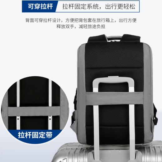 男女商务背包双肩包 USB电脑包休闲包（3-832） 商品图6