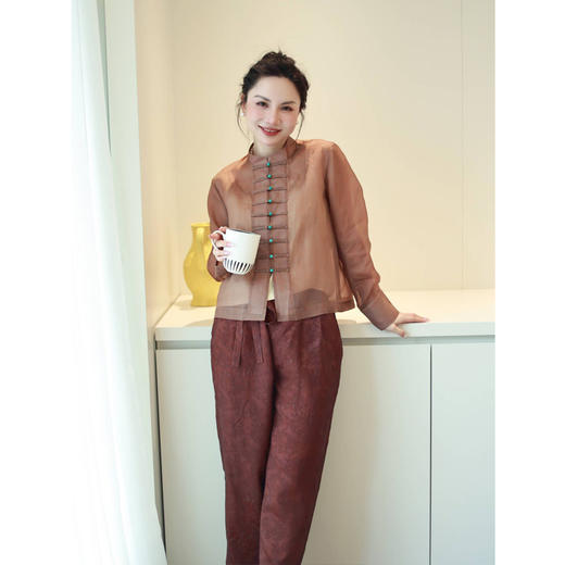 【抖音专属】直筒裤（23709349椒褐） 商品图1