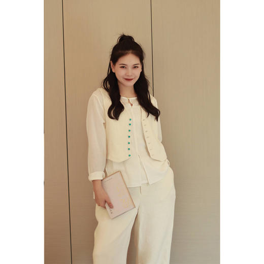 【抖音专属】马甲（23804463-玉色） 商品图1