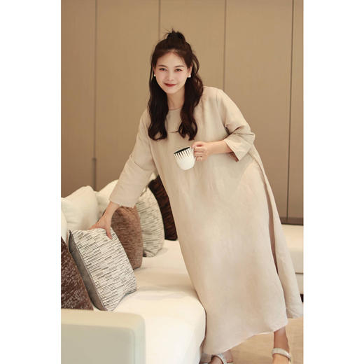 【抖音专属】连衣裙（23707298B-藕丝秋半） 商品图3