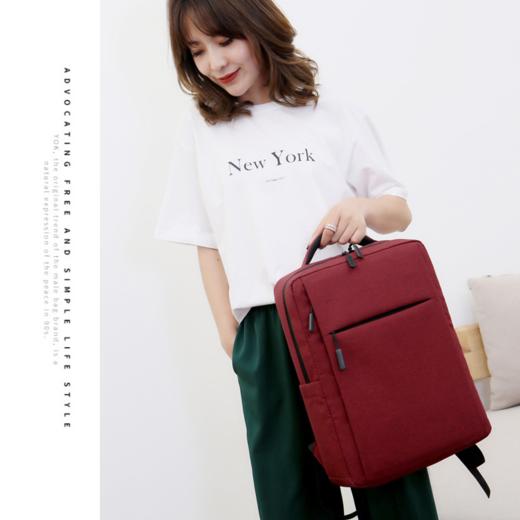 男女商务背包双肩包 USB电脑包休闲包（3-832） 商品图1