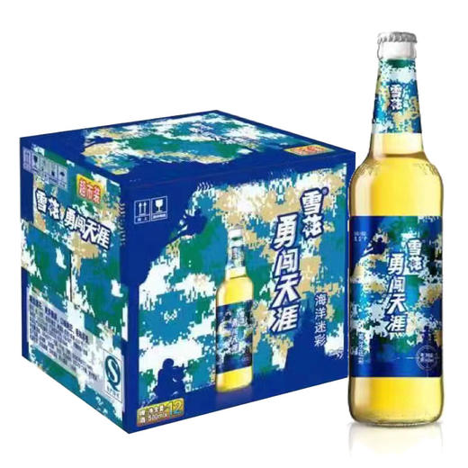 [啤酒]雪花勇闯天涯(海洋迷彩)啤酒500ml*12瓶 商品图0