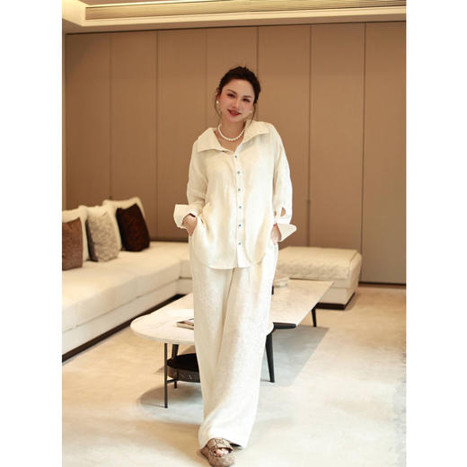 【抖音专属】立领衬衫（23810408-凝脂） 商品图4