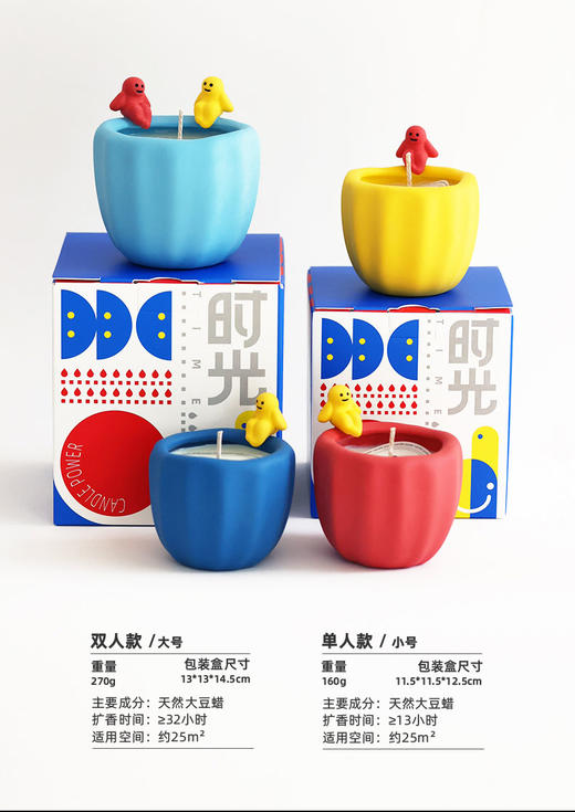 E-SG-2011/2012 时光 治愈小胖烛台 270g 商品图3