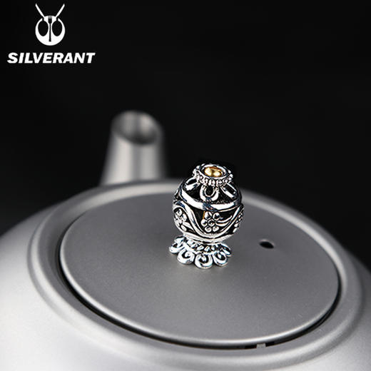 银蚁纯钛西施茶壶钛茶壶泡茶家用户外钛合金茶壶耐高温钛茶具套装 银蚁户外 西施壶五件套 钛晶款 商品图4