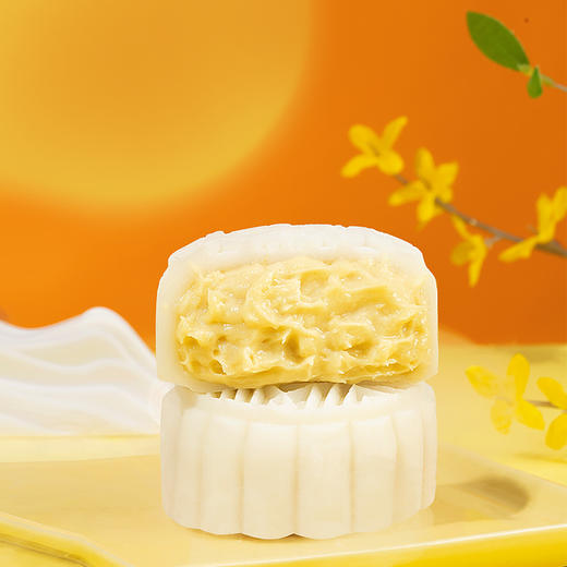 榴芒一刻 金枕榴莲冰皮月饼 80g*8枚 商品图3