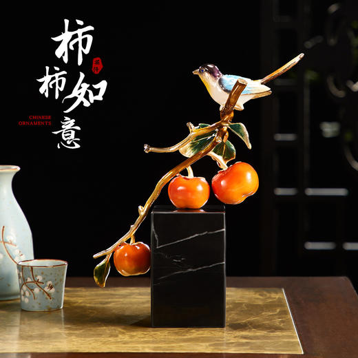 E-ZL-M828（827） 珐琅彩喜鹊登枝 事事如意 (26*22) 商品图1