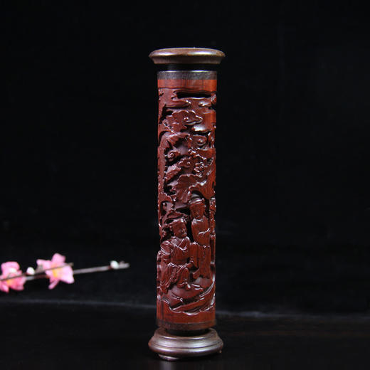 和合二仙°大&小款酸枝香筒 商品图0