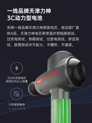 M2倍益康 便携式深层肌肉按摩仪生日礼物送男士 M2专业级健身筋膜枪深层肌肉放松按摩器 商品图3