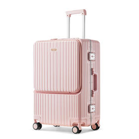 银座GINZA TRAVEL精致窄边24寸铝框前开盖行李箱系列6661K