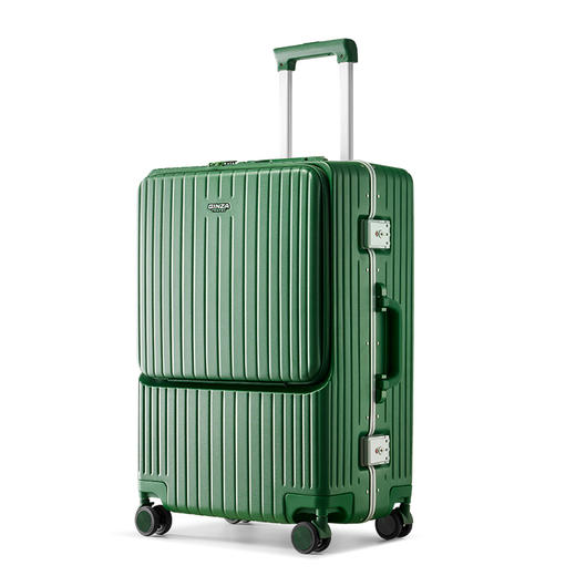 银座GINZA TRAVEL精致窄边24寸铝框前开盖行李箱系列6661K 商品图6