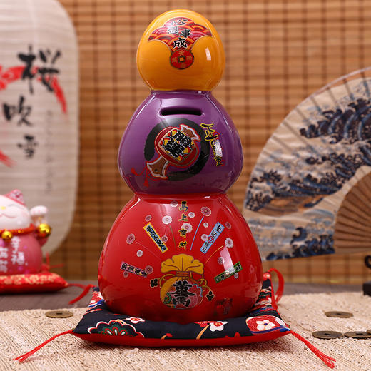 K-FYM-达摩  招财猫 招财开业礼品居家玄关创意陶瓷储蓄罐 商品图5