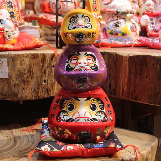 K-FYM-达摩  招财猫 招财开业礼品居家玄关创意陶瓷储蓄罐 商品图4