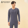 2023秋冬新款山羊绒桑蚕丝内衣男款保暖套装圆领打底衫秋衣秋裤BNN8321 商品缩略图4