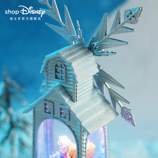 迪士尼 冰雪奇缘系列风车水晶灯A款送女生送女孩生日礼物灯光摆件八音盒 商品图2