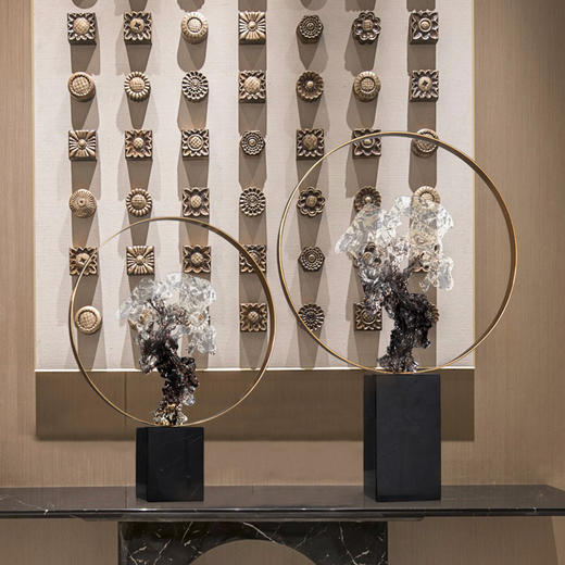 太湖石款艺术摆件客厅书房办公室玄关新中式摆件 商品图4