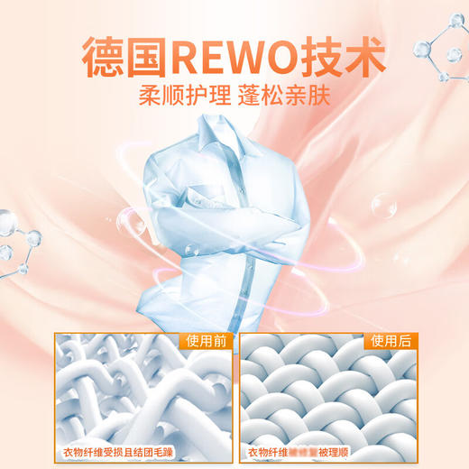 活力28柔顺护理洗衣液1.5kg/瓶粉色瓶 商品图3