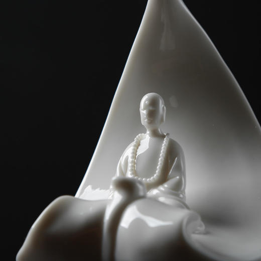 轻奢中式茶道礼品高端白瓷静观香炉桌面摆件香礼文创礼品定制静观 香插 香道 商品图3