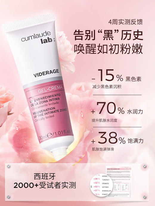 【高奢保养】Cumlaude 内外齐养护 纳米级玻尿酸凝胶补水 时光精华油粉嫩沐浴大套组 商品图4
