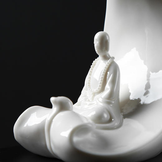 轻奢中式茶道礼品高端白瓷静观香炉桌面摆件香礼文创礼品定制静观 香插 香道 商品图4