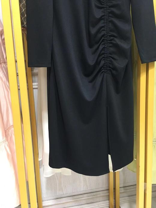 C6146       POLO领气质修身显瘦褶皱开叉连衣裙（特价不退换） 商品图4