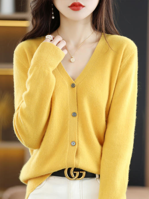 【拍两件69.9】【蒙尚妃】秋季新款多巴胺针织气质百搭开衫 商品图3