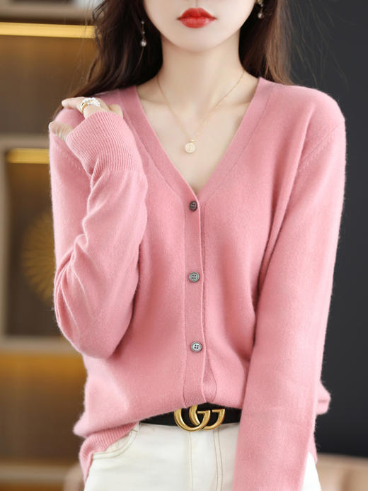 【拍两件69.9】【蒙尚妃】秋季新款多巴胺针织气质百搭开衫 商品图2