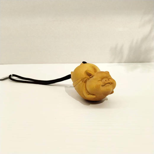 飞天猪°黄杨木小挂件 商品图2