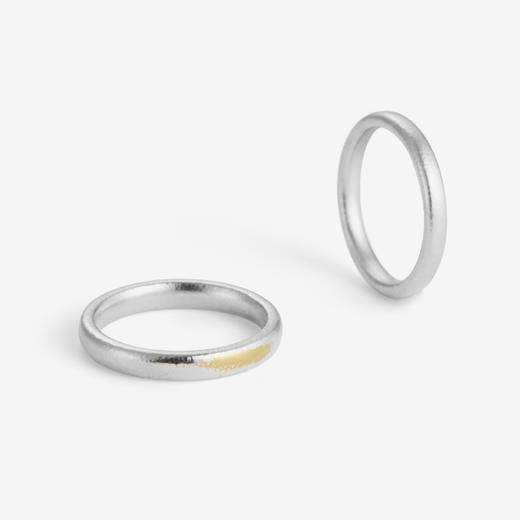 北京仓｜TORAFU-OVAL-纤细款（2.5mm） 24K黄金镀银 戒指 （单只）［日本设计师］ 商品图1