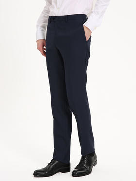 callisto藏青全绵羊毛西裤 FSBWP023C NA