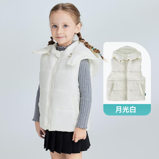 【限时 99元】ibaby×outlast太空科技恒温宇航绒连帽儿童马甲 秋冬内搭外穿保暖马甲 商品图8
