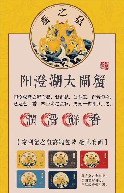 蟹之皇【⁫正宗阳澄湖大闸蟹 蟹卡 】‫鲜活螃蟹卡 商品图2