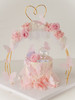 梦幻粉色永生花蛋糕 商品缩略图0