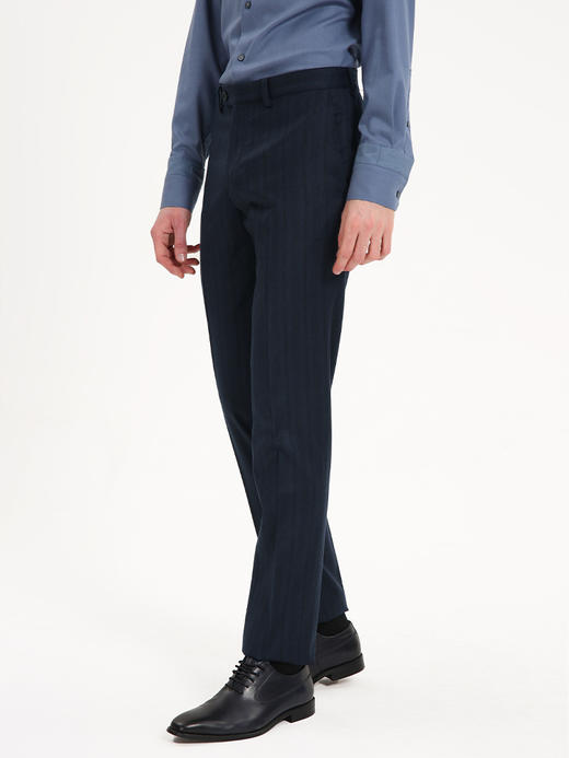 callisto藏青羊毛羊绒混纺西裤 FSBWP028C NA 商品图1