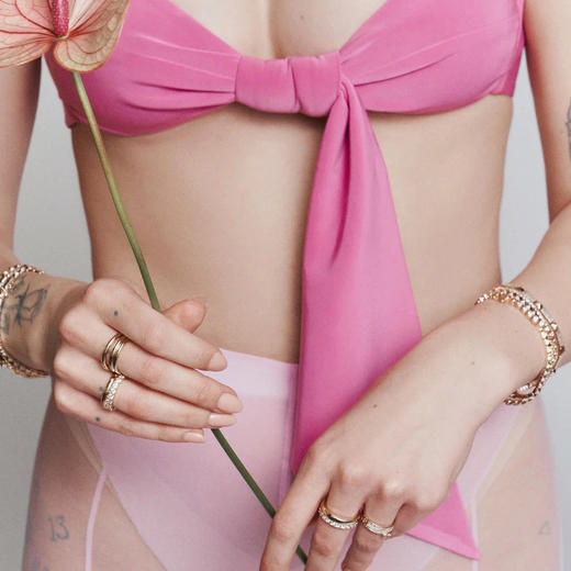 北京仓｜Lili Claspe-Banded Love-锆石 金色 戒指 ［美国设计师］ 商品图2