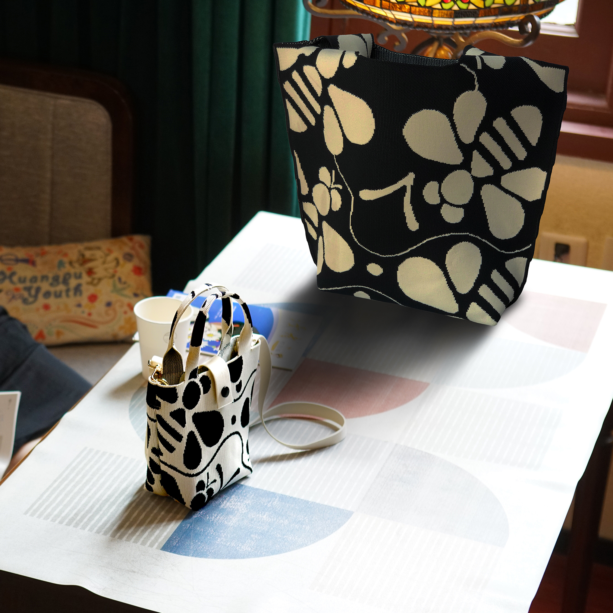 读者书店 | 读者×织遇  伴读旅行系列·针织挎包斜挎包女士男士儿童通用时尚包