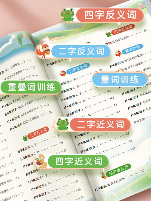 【老会员】小学生专用练字帖词语积累每日一练古诗词成语练字本每日打卡硬笔书法临摹描红本 商品图1