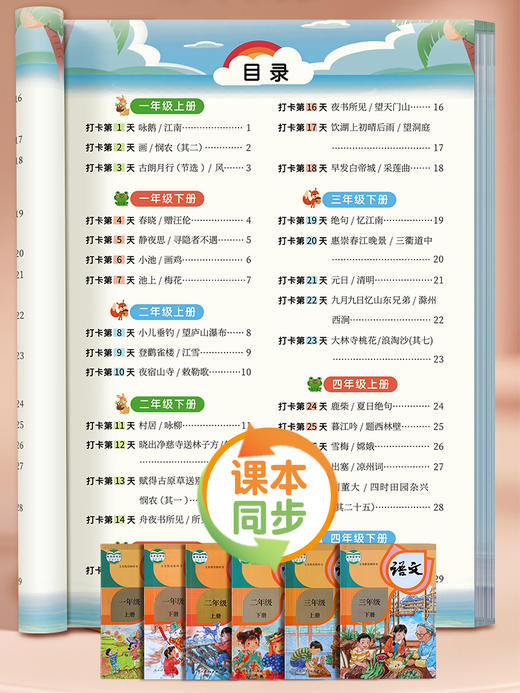 【老会员】小学生专用练字帖词语积累每日一练古诗词成语练字本每日打卡硬笔书法临摹描红本 商品图3