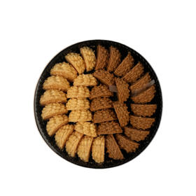 【4月7日开始陆续发货】【大 双拼曲奇】348g 牛油咖啡双拼| 优选浓郁黄油×品质香醇咖啡  两种风味享受 | 咖啡伴侣/下午茶精选/办公零食-默认不配手提袋