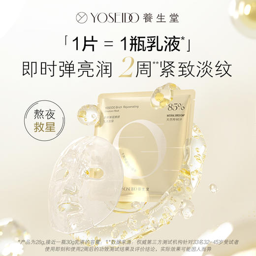 白桦弹润焕妍乳液面膜 商品图4