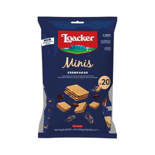 200g莱家巧克力味迷你威化饼干 商品图0