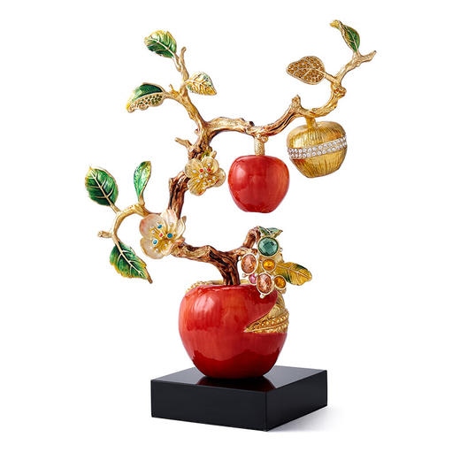 罗比罗丹《平安喜乐》摆件珐琅彩工艺电视柜摆件创意家居饰品礼品-YHD 商品图1